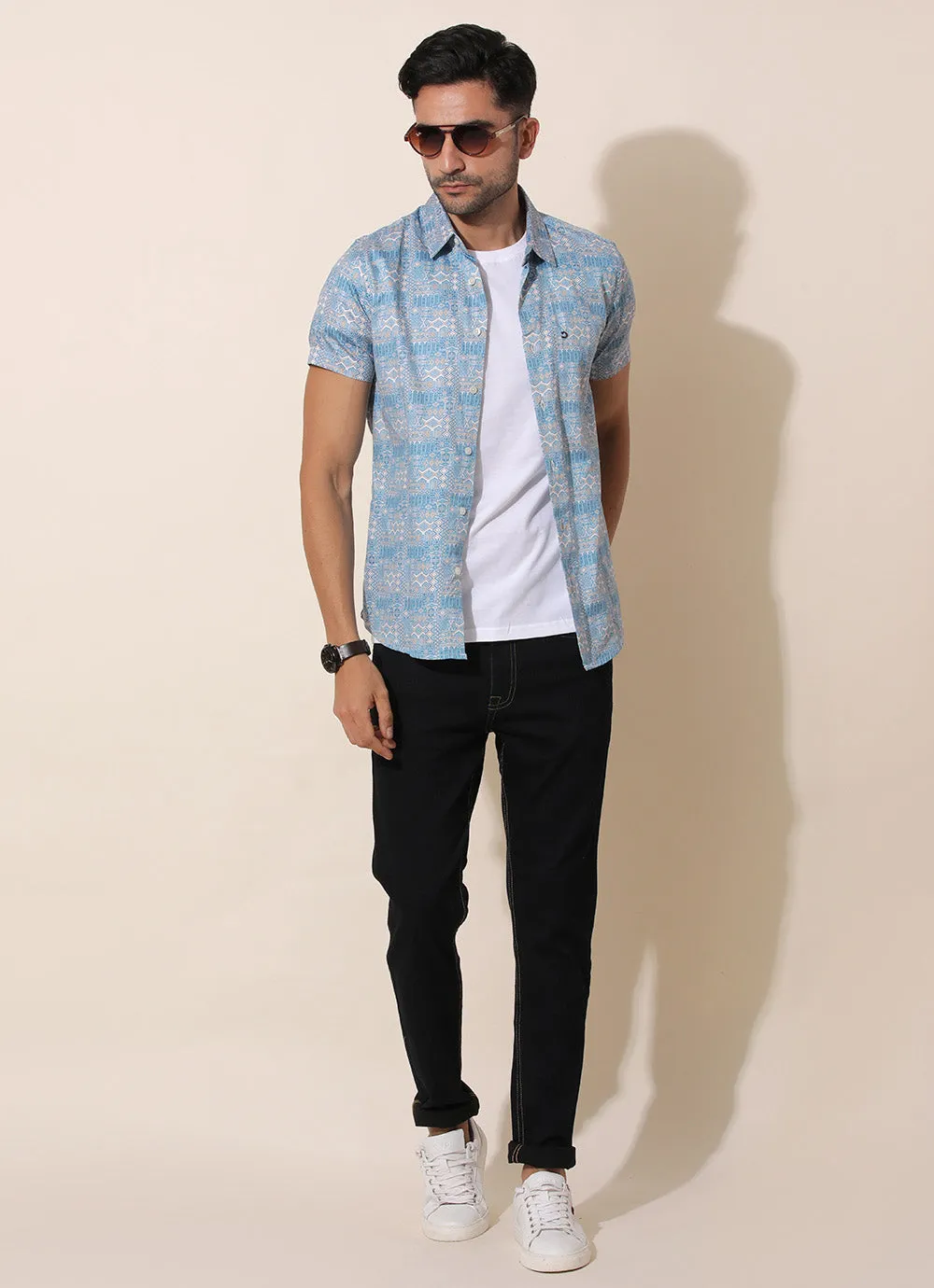 Azure Blue Stroke