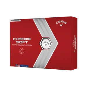 Callaway 2022 Chrome Soft Golf Balls White 12 Pack