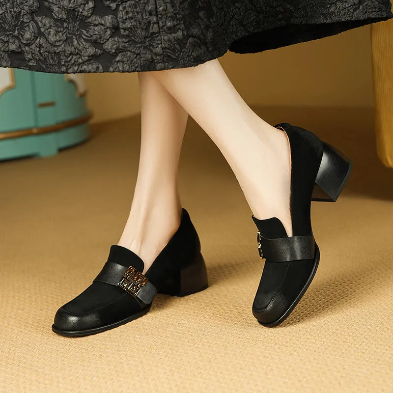 Heeled Loafers Women - Zaria