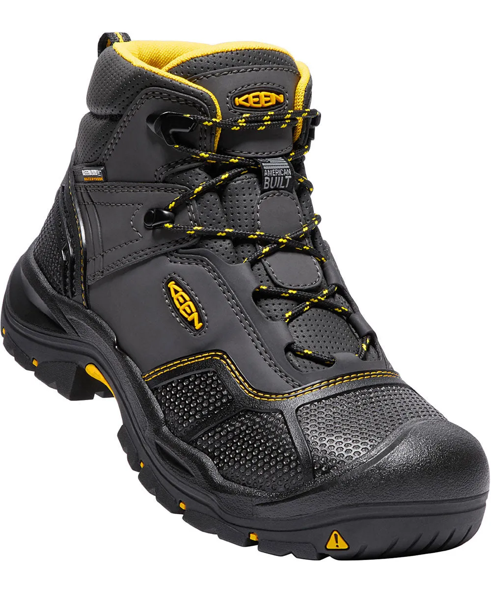 Keen Utility Logandale Waterproof Steel Toe Work Boots - Raven/Black