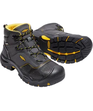Keen Utility Logandale Waterproof Steel Toe Work Boots - Raven/Black
