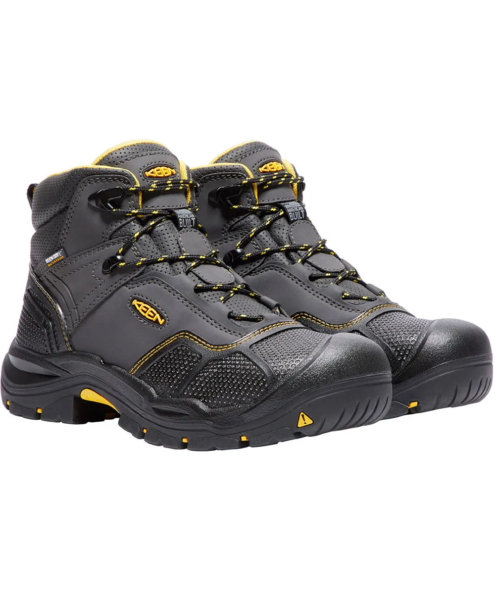 Keen Utility Logandale Waterproof Steel Toe Work Boots - Raven/Black