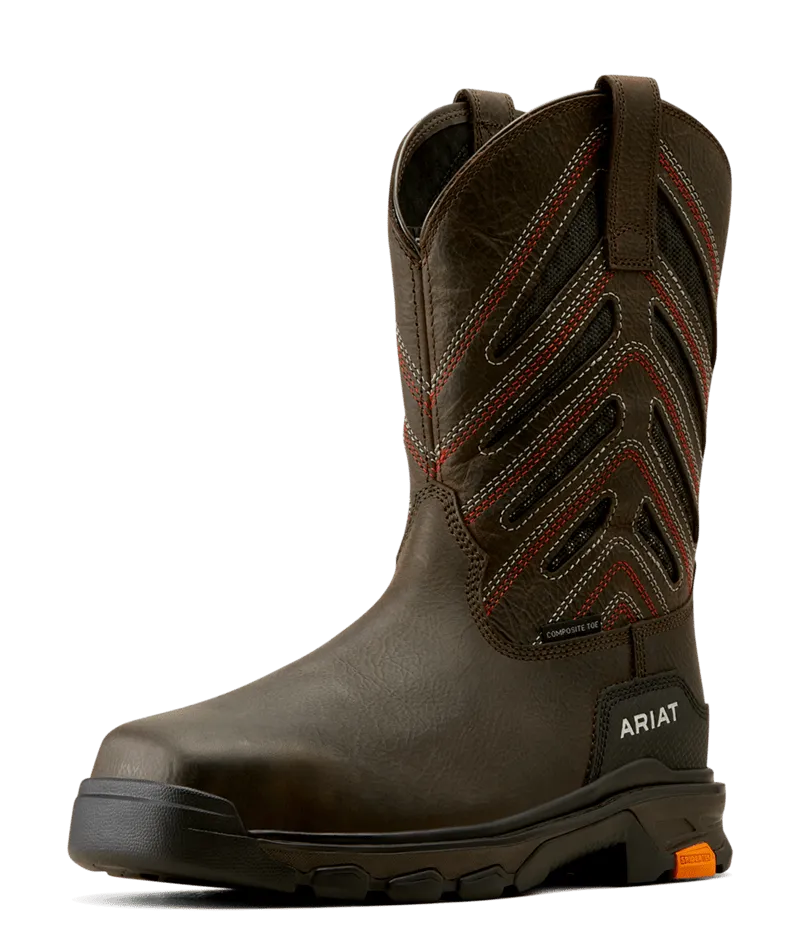 Men's Intrepid VentTEK Composite Toe Work Boot - Iron Coffee