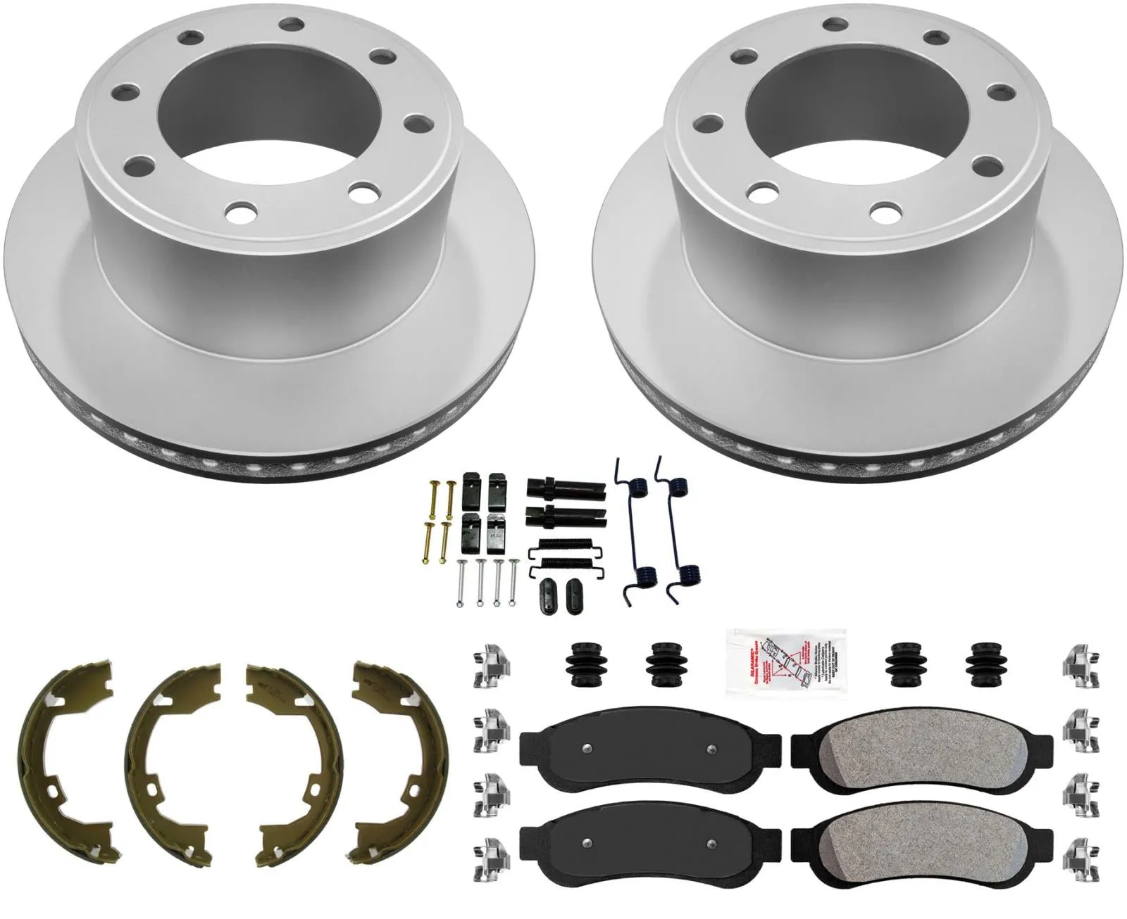 Off Road Performance Coated Disc Brake Rotors Brake Pads For Ford F-250 08-12