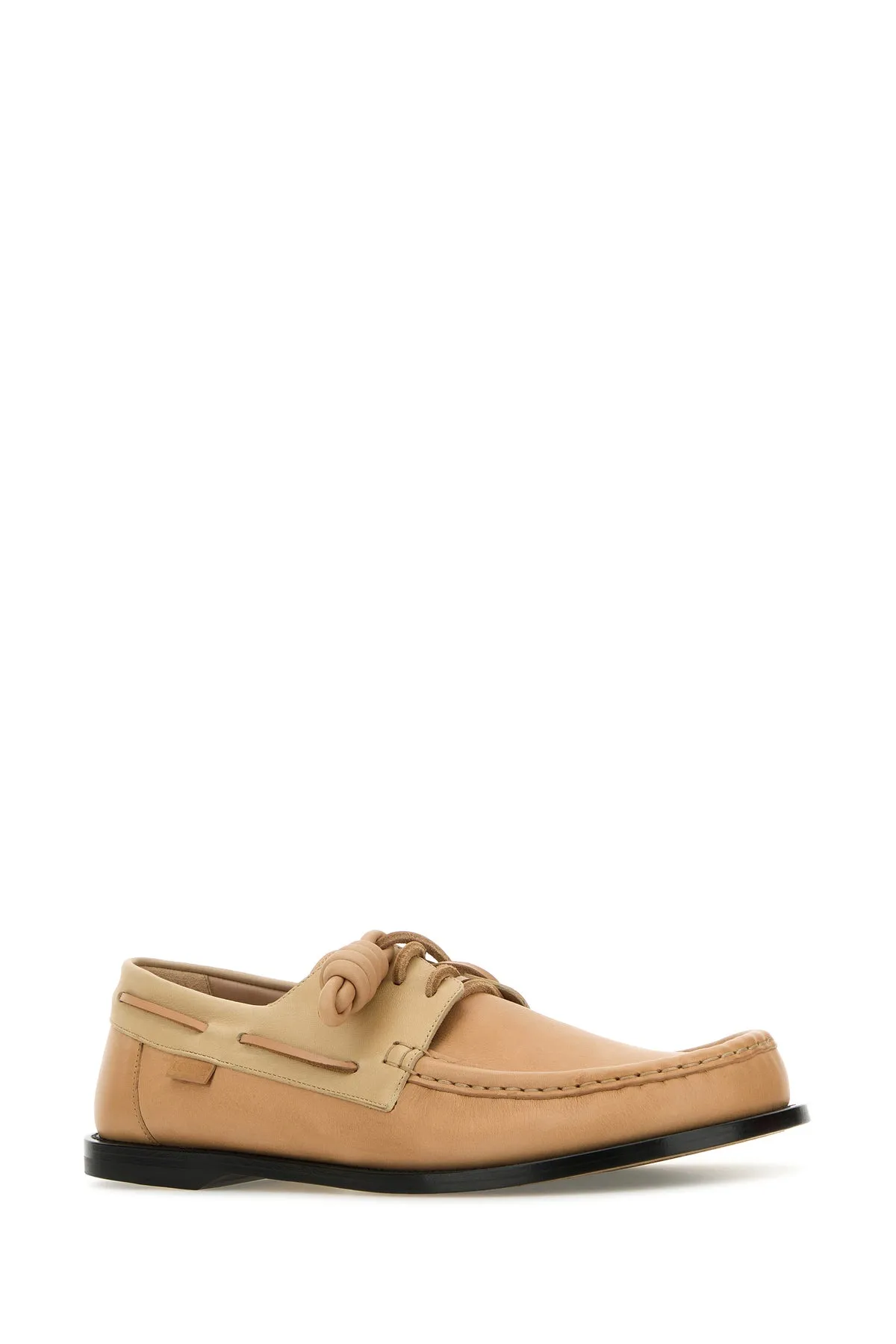 Peach leather Campo Boat loafers
