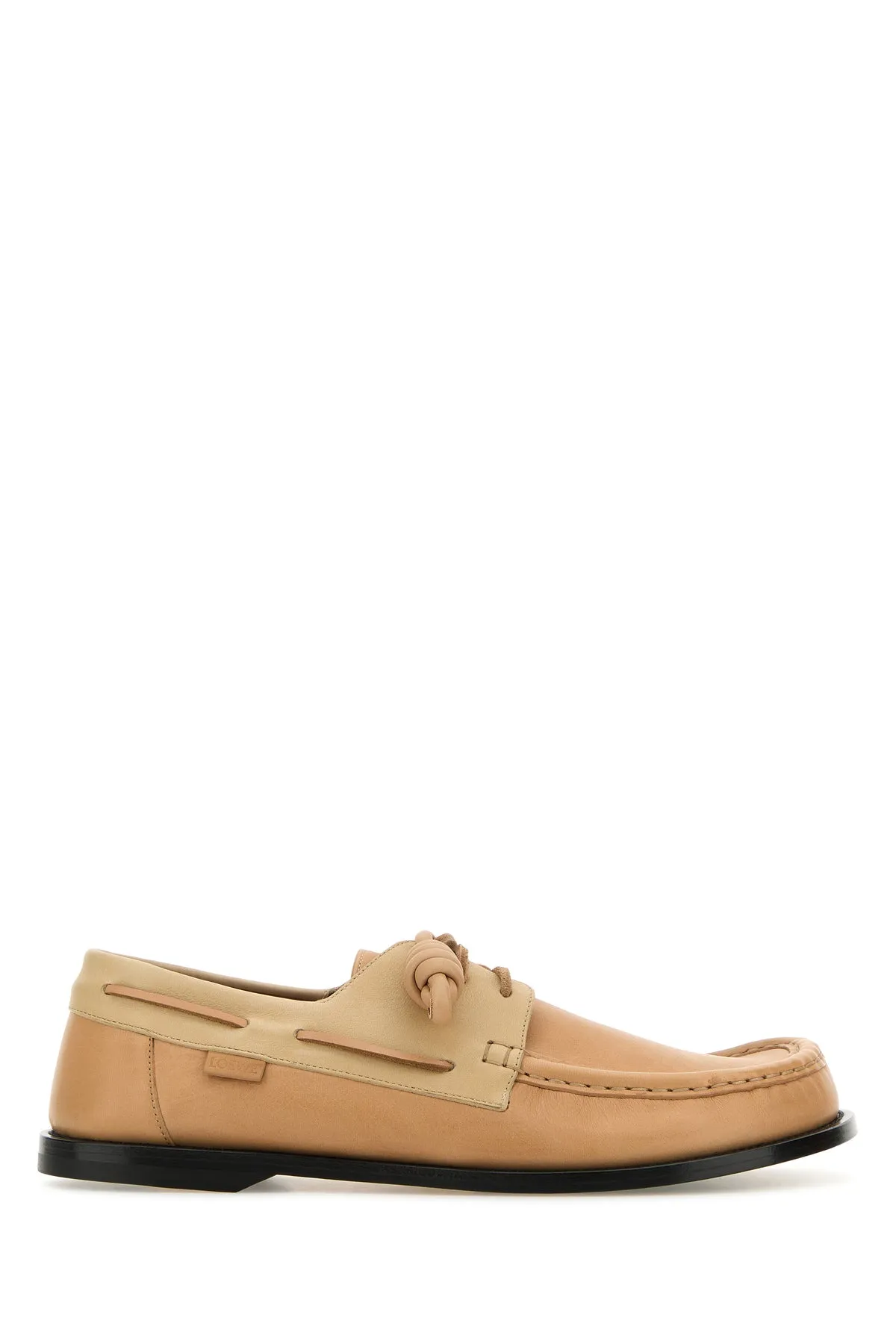 Peach leather Campo Boat loafers