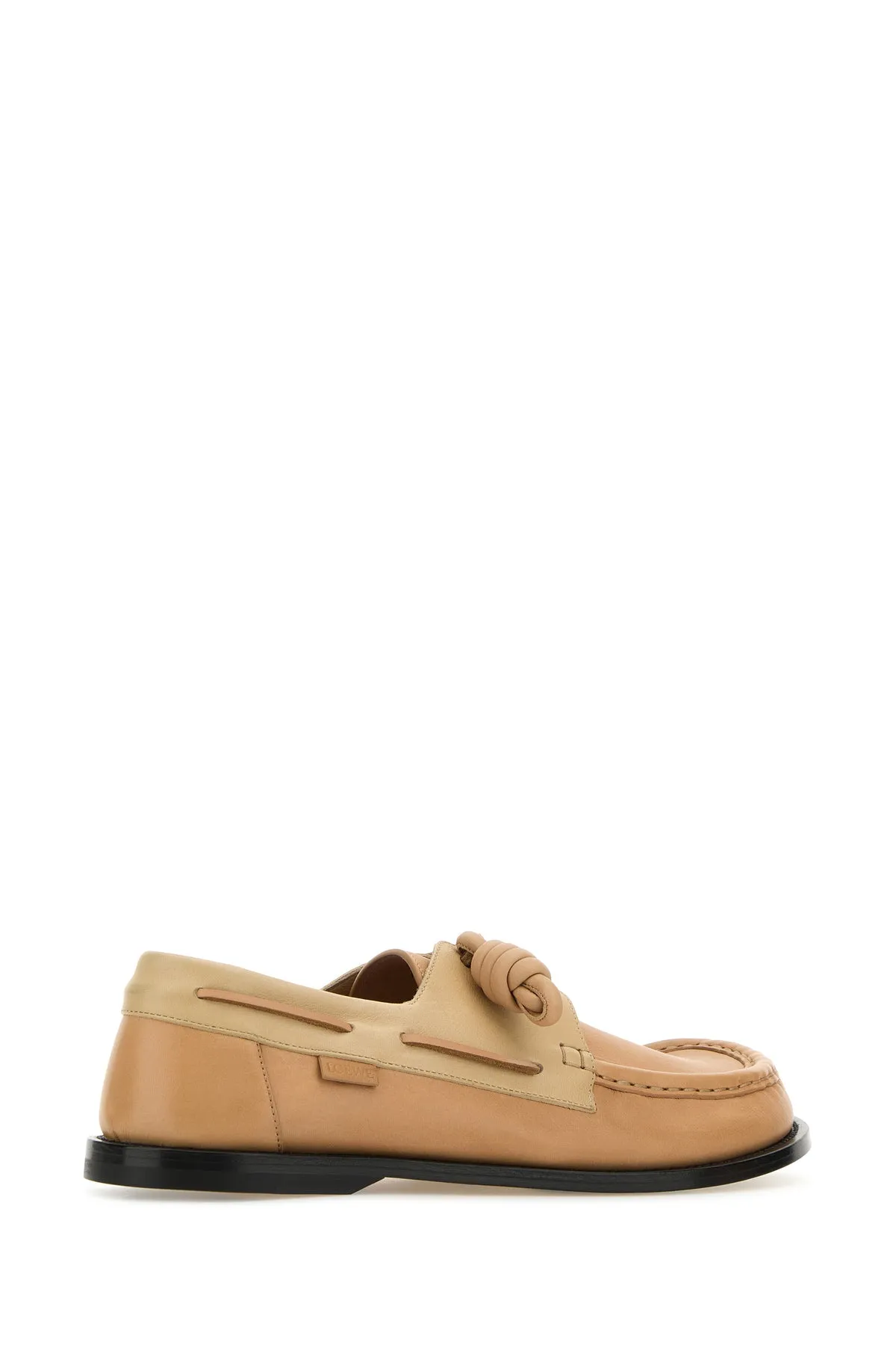 Peach leather Campo Boat loafers