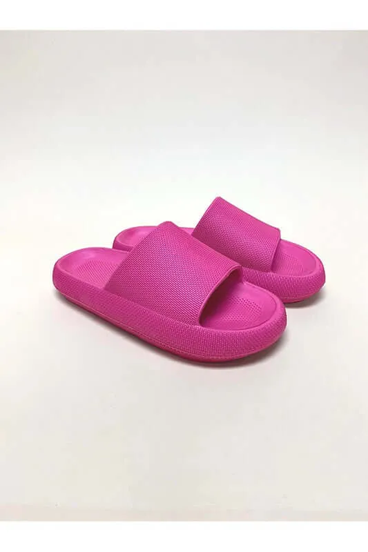 Pillow Slippers for Women | House Slides Shower Sandals | Extremely Comfy | Cushioned Thick Sole