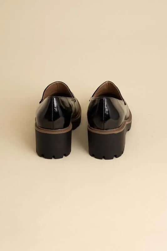 Smart Heeled Loafers in Black or  Brown