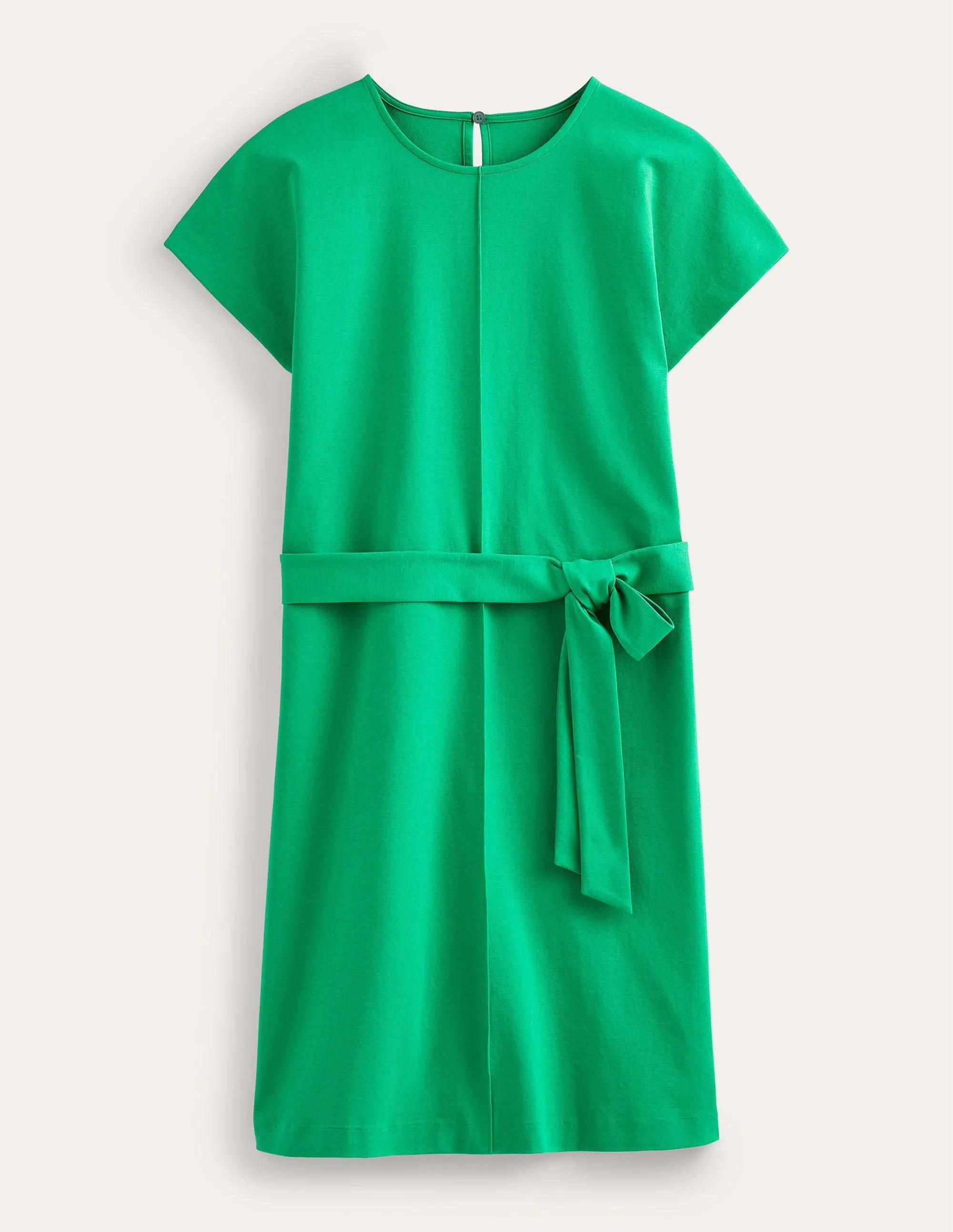 Tara Ponte T-Shirt Dress-Meadow Green