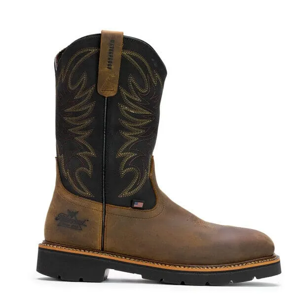 Thorogood Men's Wellington Brown Waterproof Steel Toe Work Boots 804-4330