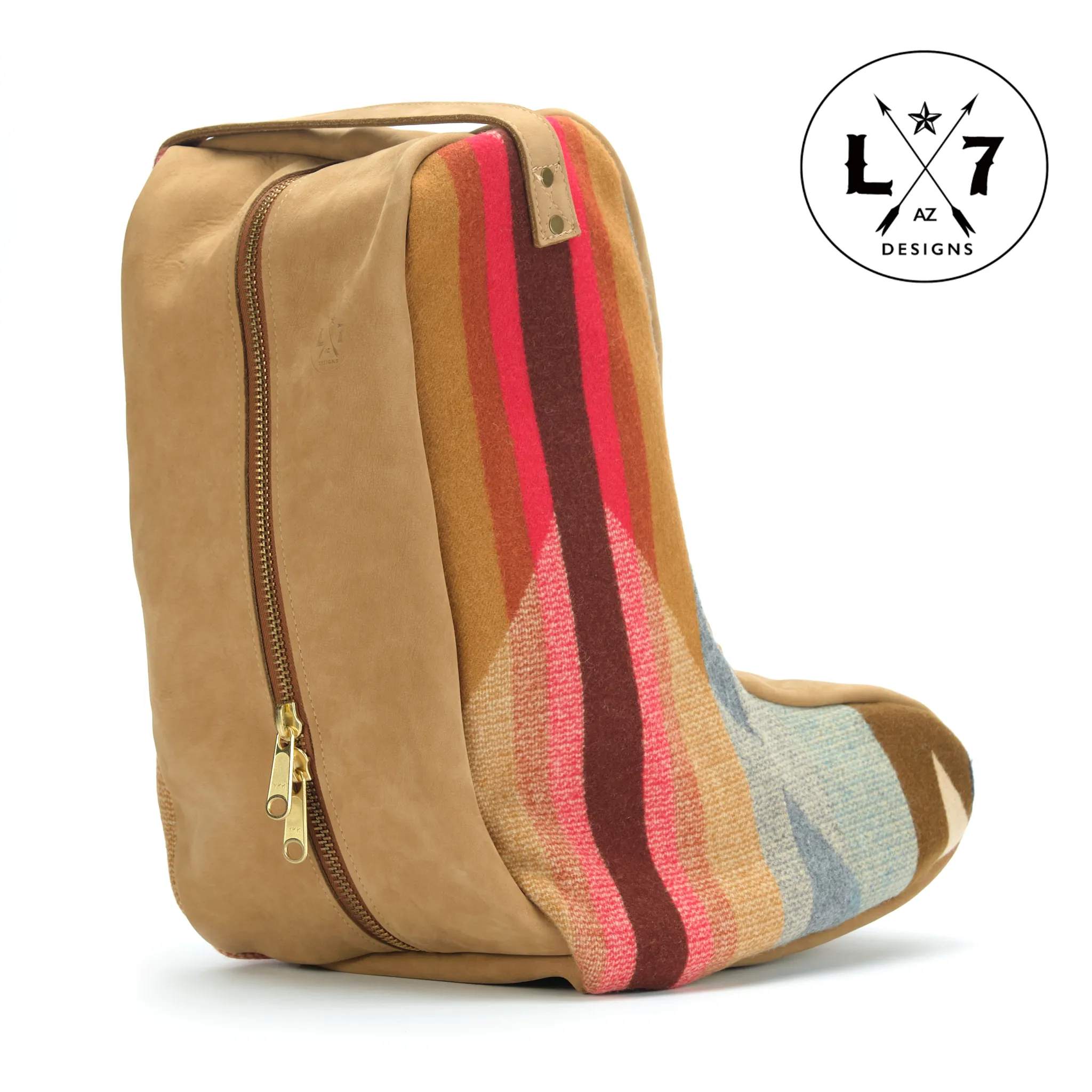 Wyeth Trail Tan Leather Boot Bag